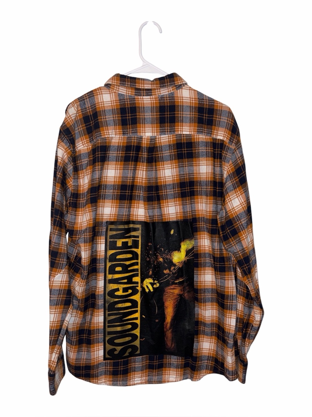 Soundgarden Upcycled Flannel Size Large One of a Kind